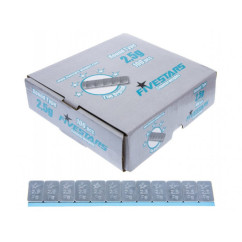 Masse adhésive plate 12x2,5g non revêtue. Boite de 100.