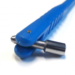 Composite valve puller lever + integrated shell remover