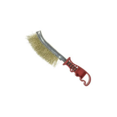 Wire brush with medium-hard bristles