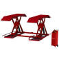 Low 3.5t mobile 230V scissor lift deck