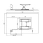 Low 3.5t mobile 230V scissor lift deck