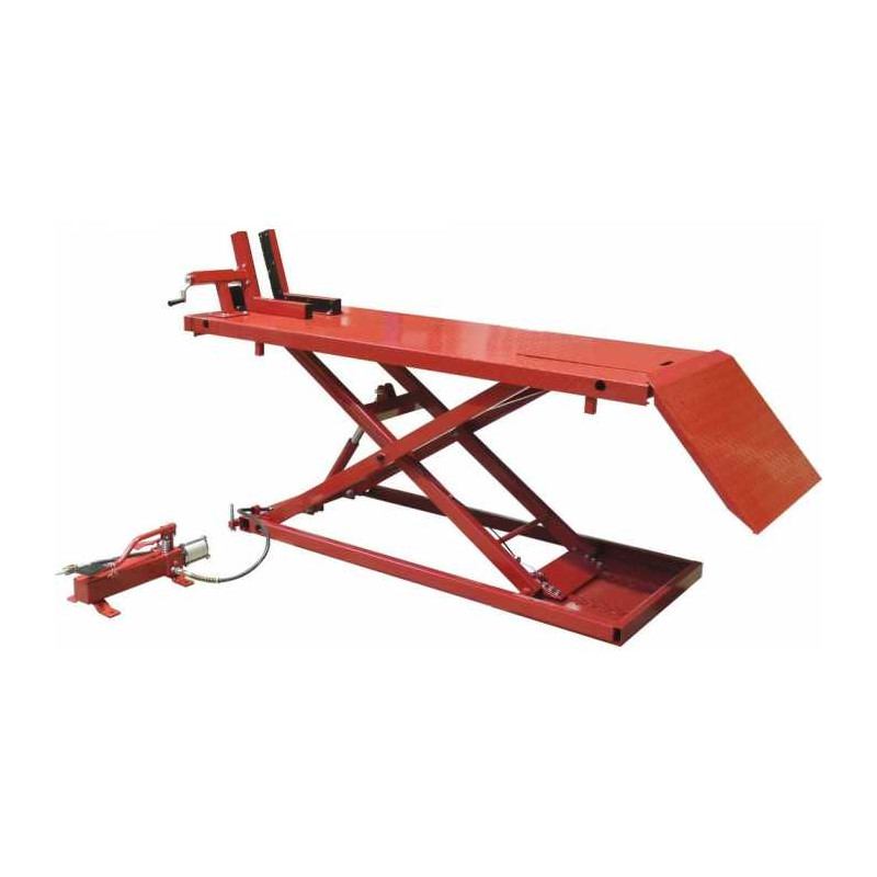 680kg motorcycle axle with pneumatic manual pump