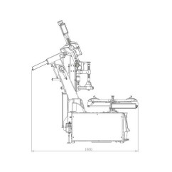 Desmontadora automática de neumáticos CVT de 11'' a 26'' + 3er brazo