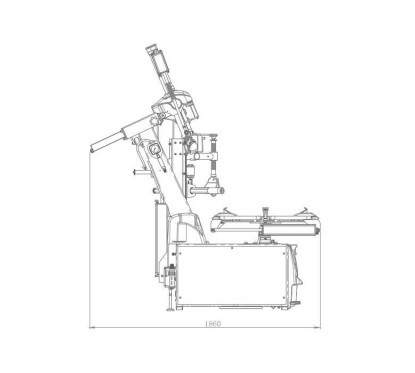 Démonte pneus automatique CVT 11'' à 26'' + 3ème bras