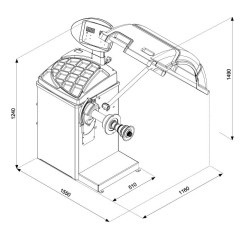 Professional LED Automatic Balancer 10" – 24"
