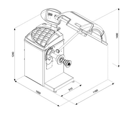 Professional LED Automatic Balancer 10" – 24"