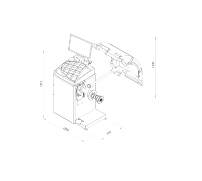 Équilibreuse automatique VL avec sonar – Blocage automatique