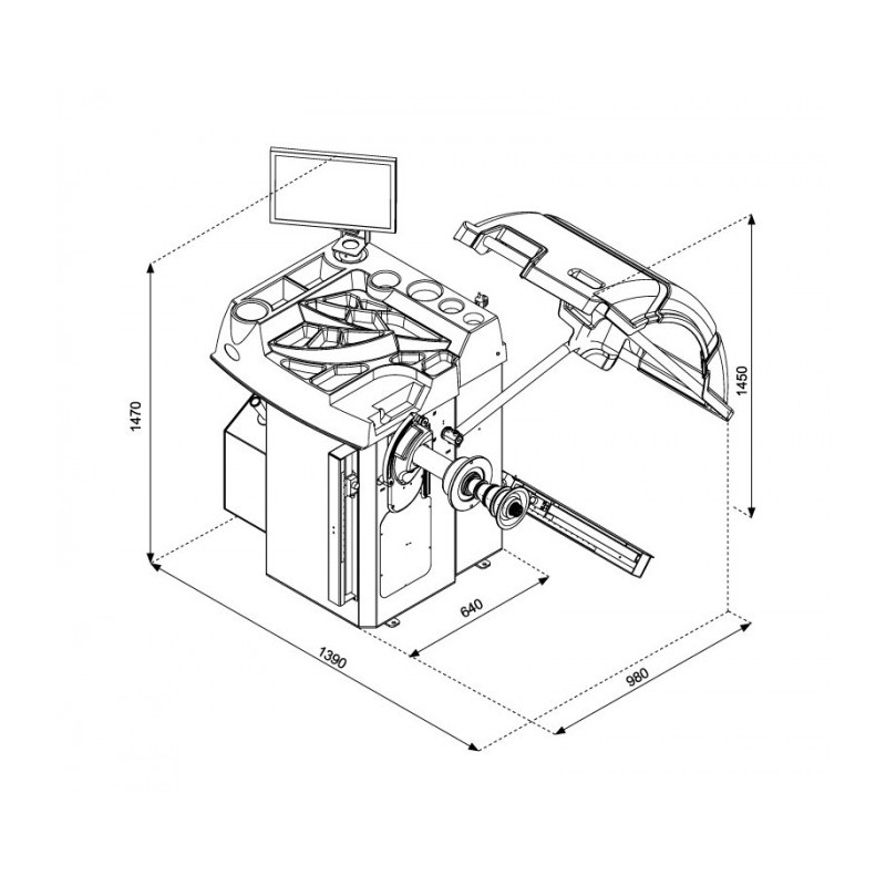 VL Automatic Balancing Machine with Sonar - Automatic Blocking