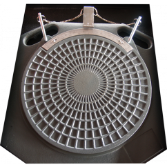 Paire de plateaux pivotants