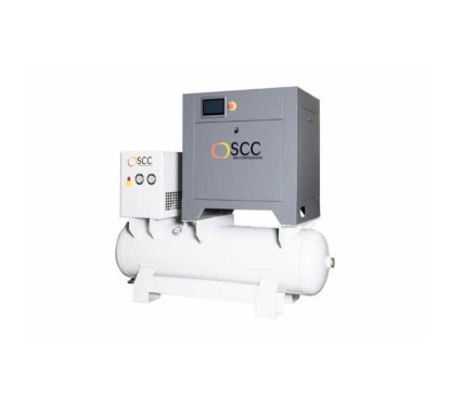 Schraubenkompressor mit Trockner - 500 Liter - 10 bar 10PS - 400V