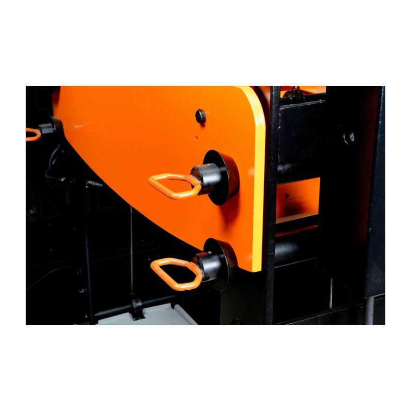 100 ton hydraulic press + plexiglass protection