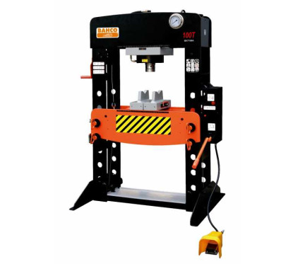 Prensa hidráulica de 100 toneladas + protección de plexiglás