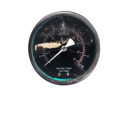 Pressure gauge for workshop press