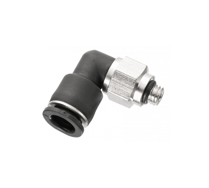 Micro cotovelo 90° macho M5 Diam 4mm