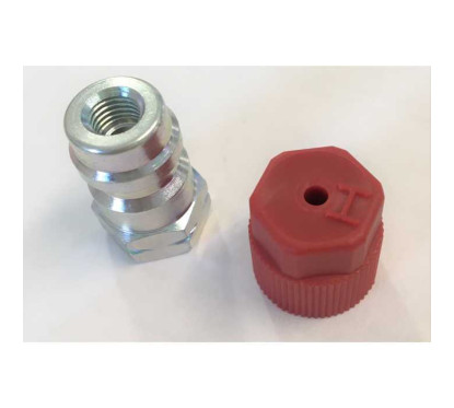 Racor de gas HP 134R rojo