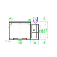 Cabina de pintura automotriz