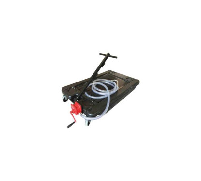 70L mobile steel drain pan