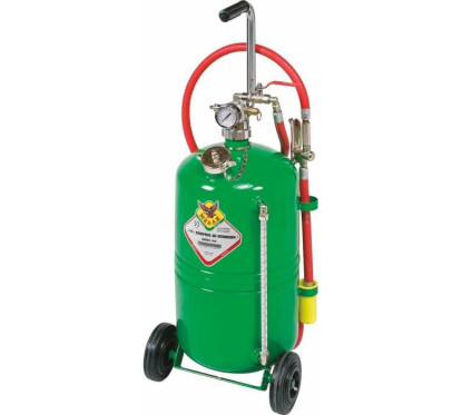 Distribuidor de aceite neumático móvil y autónomo de 24L