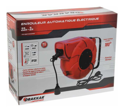 Automatische elektrische Wandtrommel 22 +2 m - 230V HO5VV-F