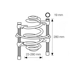 Universal spring compressors