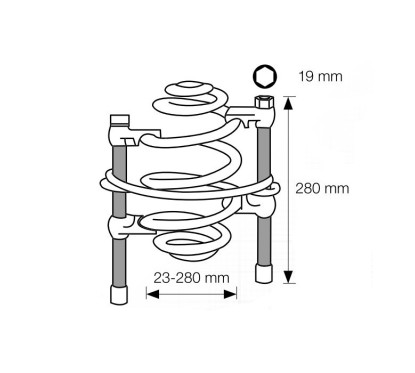 Universal spring compressors