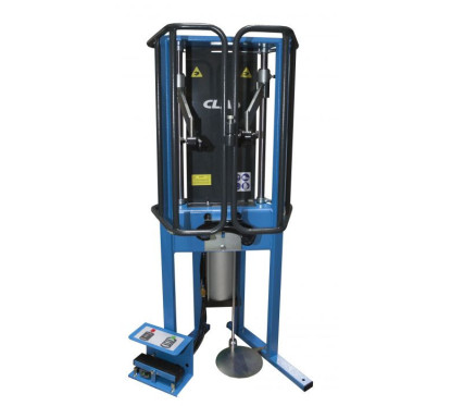 Compresseur de ressorts pneumatique à mors articulés certifié Veritas