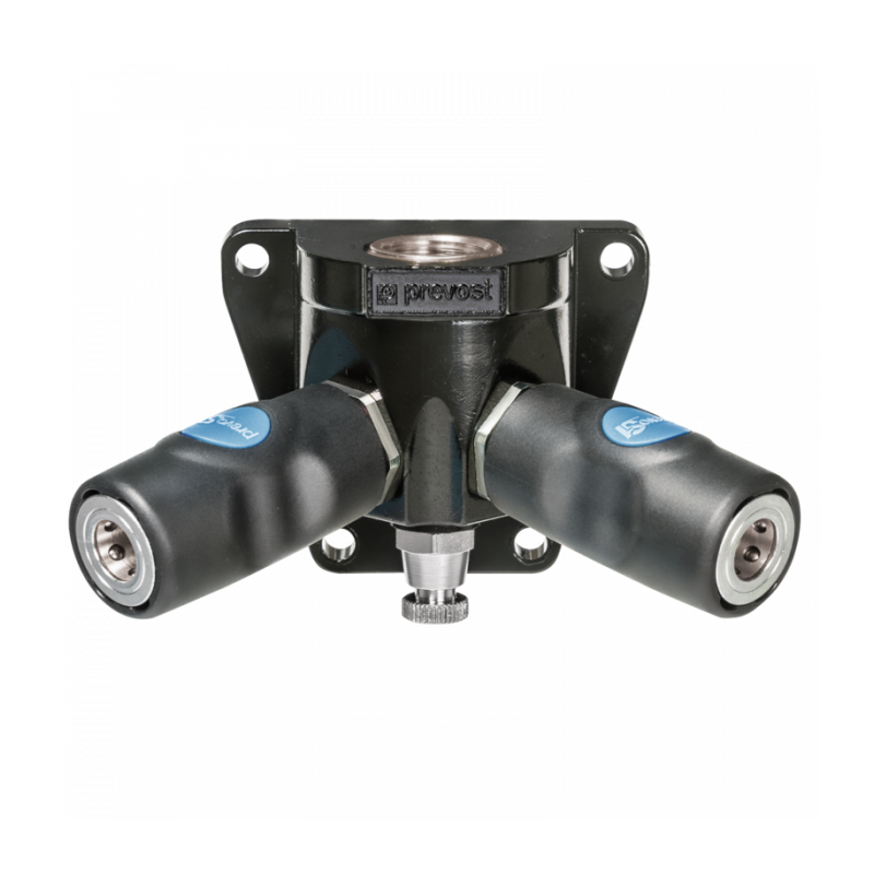 Applique murale filetée femelle G1/2'' - 2 raccords profil ISO6150B 8 mm