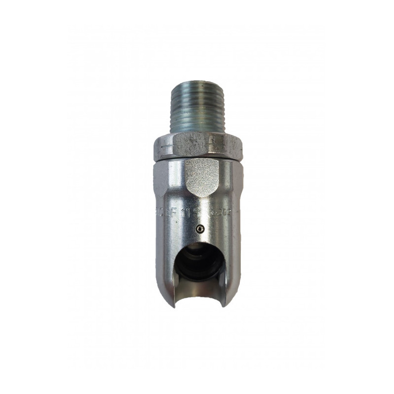 1/2" NPT threaded articulated coupler - 11mm pass-through