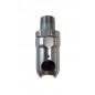 3/4" NPT threaded articulated coupler - 11mm pass-through