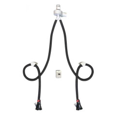 Gasabsaugung Doppelabsenkung 2x5m ø100mm 400V