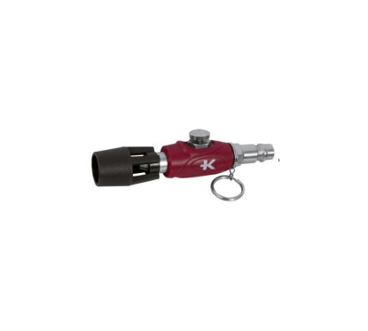Mini air blow gun with turbo nozzle