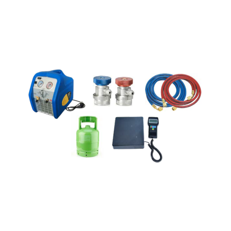 Refrigerant recovery station - R1234YF gas and R134 Refrigerant recovery station - R1234YF gas and R134
