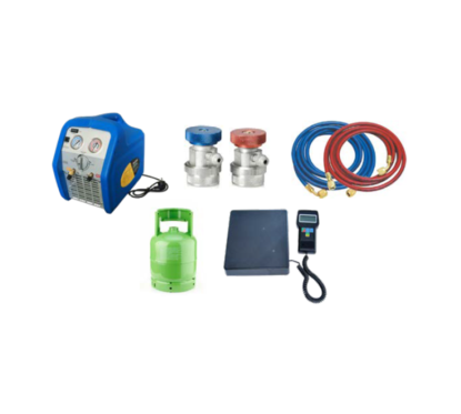 Refrigerant recovery station - R1234YF gas and R134