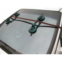 Ventouse double articulée (2 pcs) 117mm 60kg avec sangle 5m