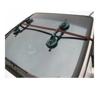 Doppelgelenk-Saugnapf (2 Stück) 117mm 60kg mit 5m Gurt