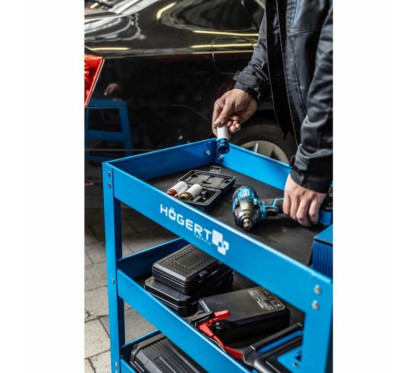 Werkstattwagen mit 3 Tabletts