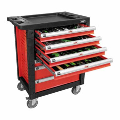JBM 7-drawer trolley red - 172 tools