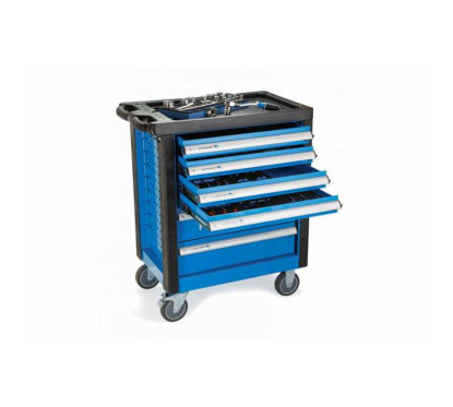 Servante d'atelier équipée de 6 tiroirs et 171 outils, pour un rangement optimal. Qualité supérieure.