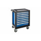 Workshop trolley equipped with 7 drawers and 258 tools, for optimal storage. Superior quality.