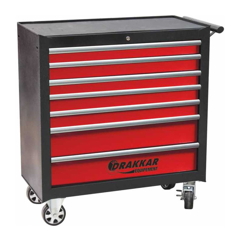 Workshop trolley XXL 7 drawers 177 PL tools - carbon finish modules