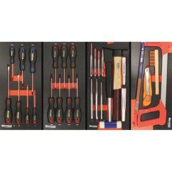 Workshop trolley XXL 7 drawers 177 PL tools - modules with a decorative finish...