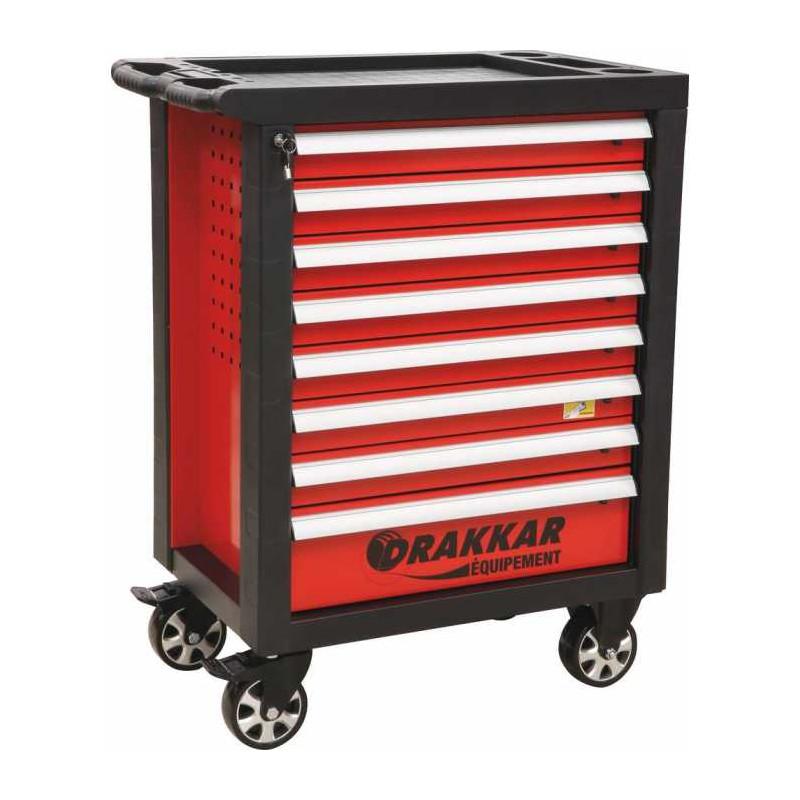 Servante d'atelier 8 tiroirs 263 outils PL - modules finition métal