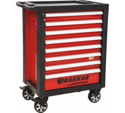 Werkstattwagen mit 8 Schubladen 263 PL Werkzeuge - Module mit Metalloberfläche