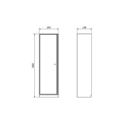 Mobilio Kraftwerk 3964-02 Tall Cabinet