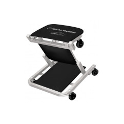 Chariot de visite et tabouret 2 en 1