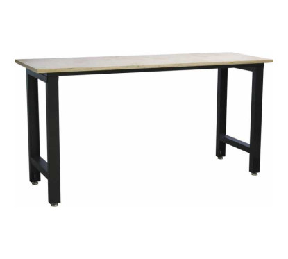 Professionelle Werkbank 2M - Holzplatte - Verstellbare Beine