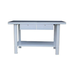 Metal workbench with 2 drawers