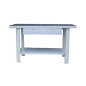 Metal workbench with 2 drawers