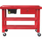 1200x640mm movable metal workbench with liquid catcher