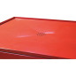 Banco da lavoro mobile in metallo 1200x640mm con raccoglitore di liquidi